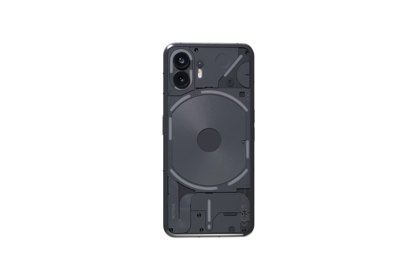 Un ventilatore gira al centro di un cerchio di dispositivi elettronici, tra cui uno smartphone e uno screenshot.