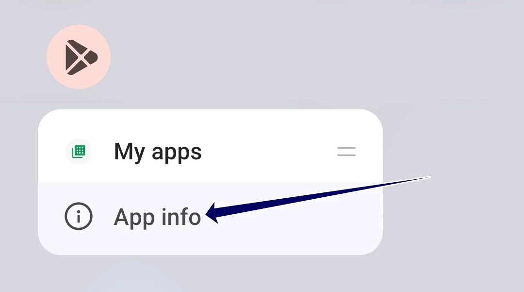 app info long press