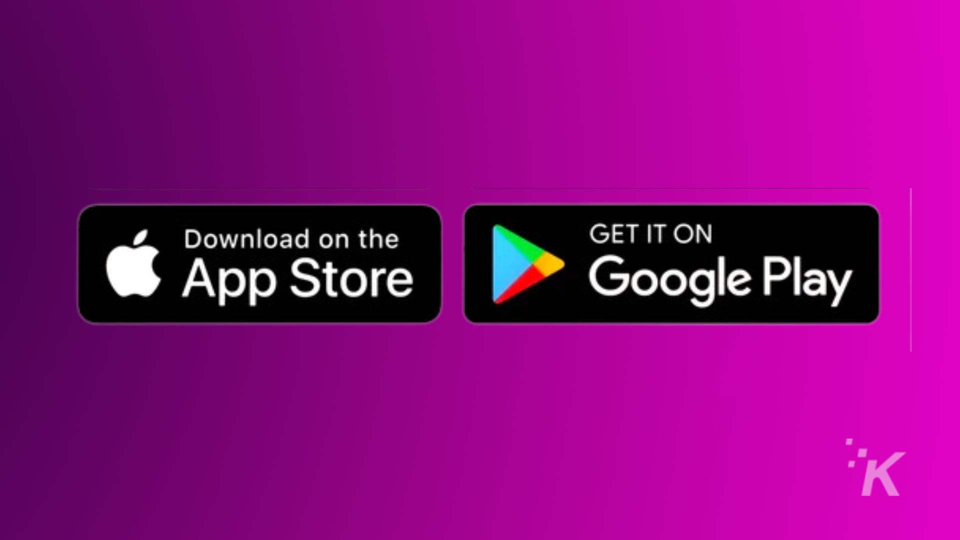 該圖片正在宣傳 App Store 和 Google Play 上的產品。全文:在 App Store Google Play IK 上下載