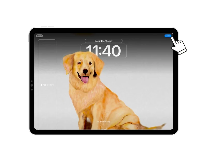 photo wallpaper on ipad lock screen