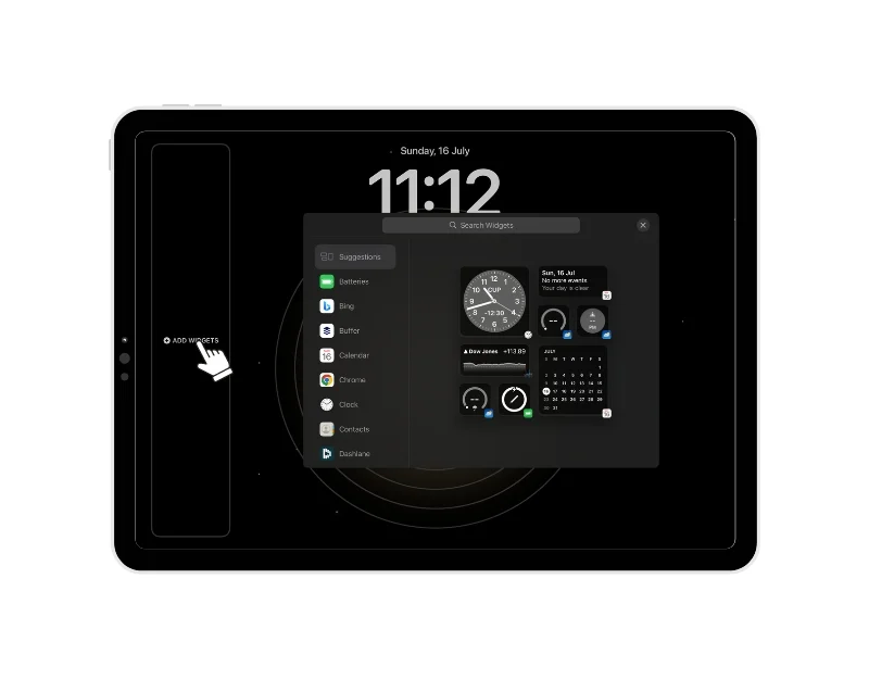 add widgets section
