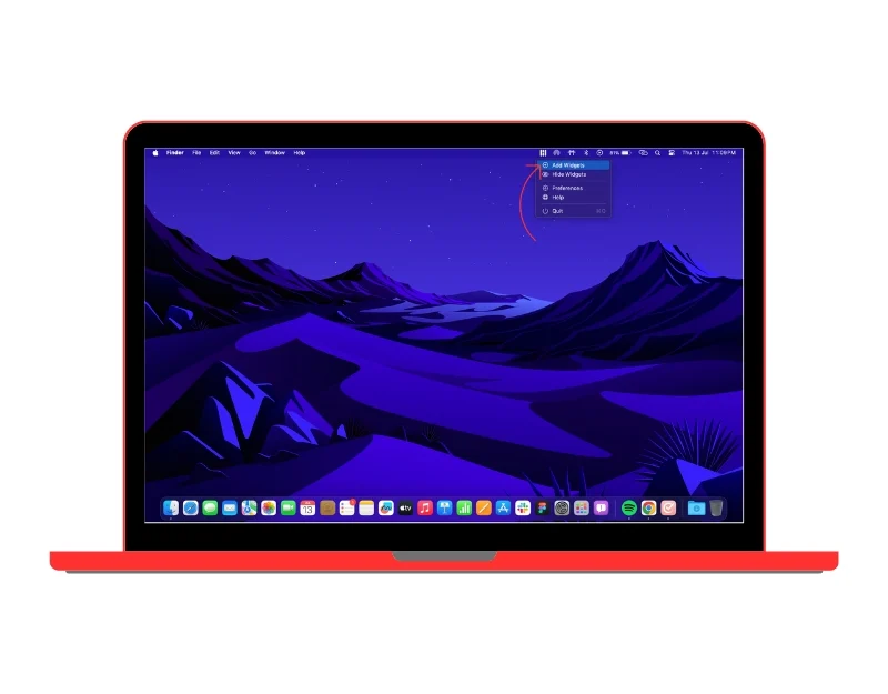 widgetwall add widgets