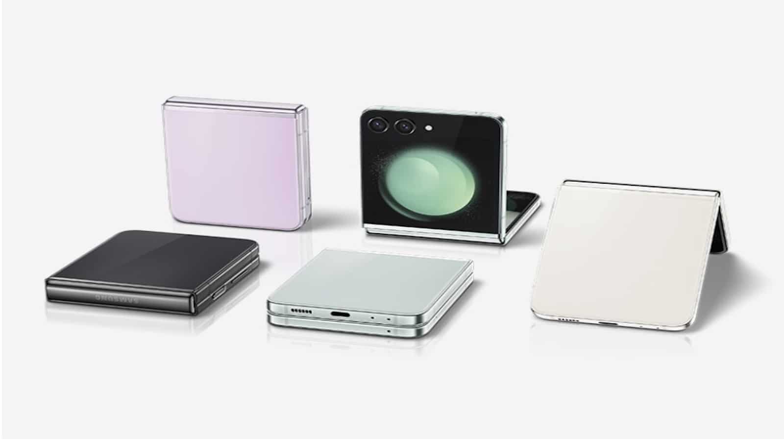 複数のカラーのGalaxy Z Flip 5