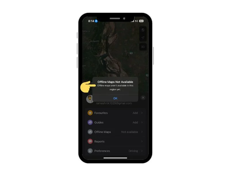 apple maps no offline support