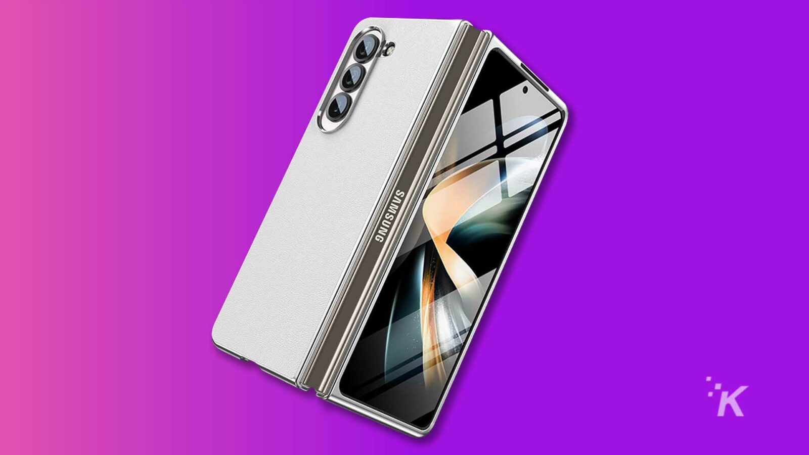 Samsung Galaxy Z Fold 5 Kılıf için Waldeng 4'ü 1 Arada