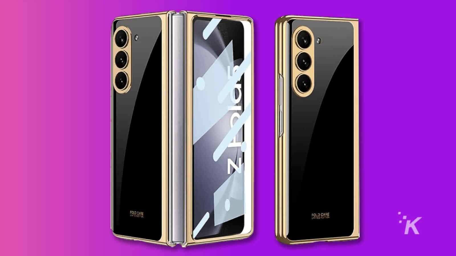 N FOLD CARE LO CARE IK uygulamasının ekran görüntüsünü içeren cep telefonu kılıfına sahip bir akıllı telefon.
