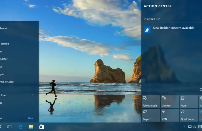 Windows 10: 레지스트리를 통해 작업 표시줄 투명성 높이기