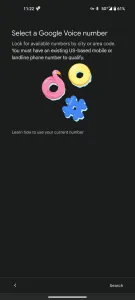 Pilih nomor Google Vocie