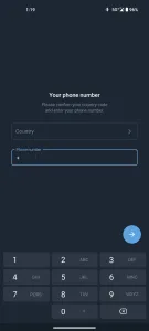 Halaman masuk Telegram
