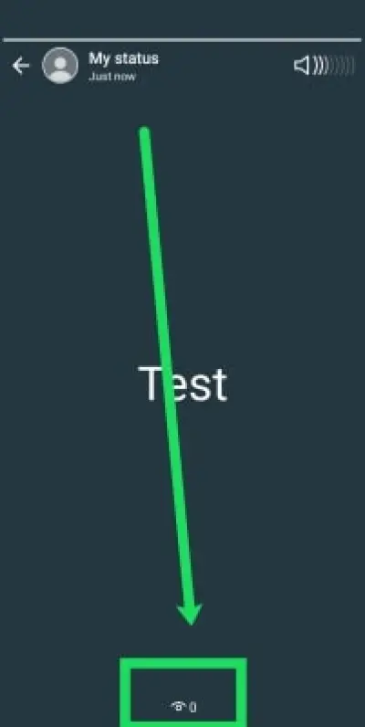 Ícone de olho de status do WhatsApp