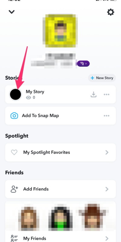 Snapchat เรื่องราวของฉัน