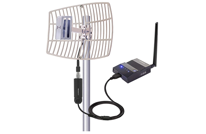 Sistema receptor Wi-Fi de largo alcance extendido CC Vector