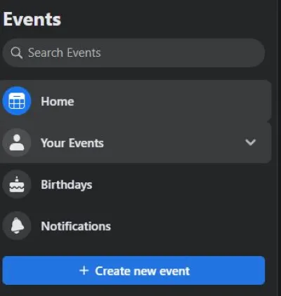 Aniversários de eventos do Facebook