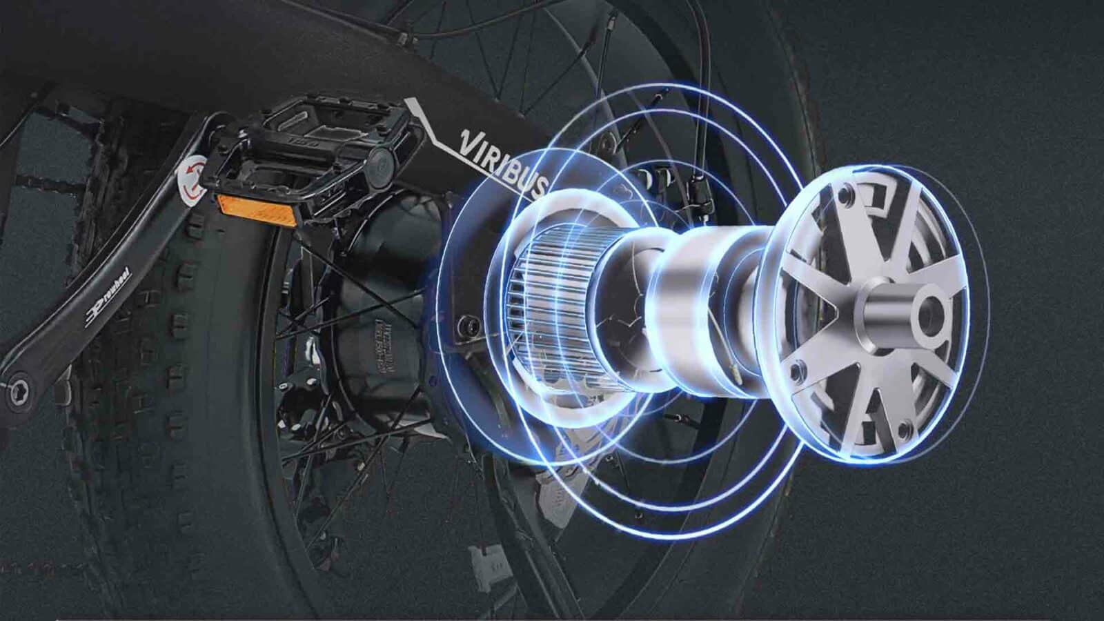 Motore per bicicletta pieghevole elettrica Viribus Getaway