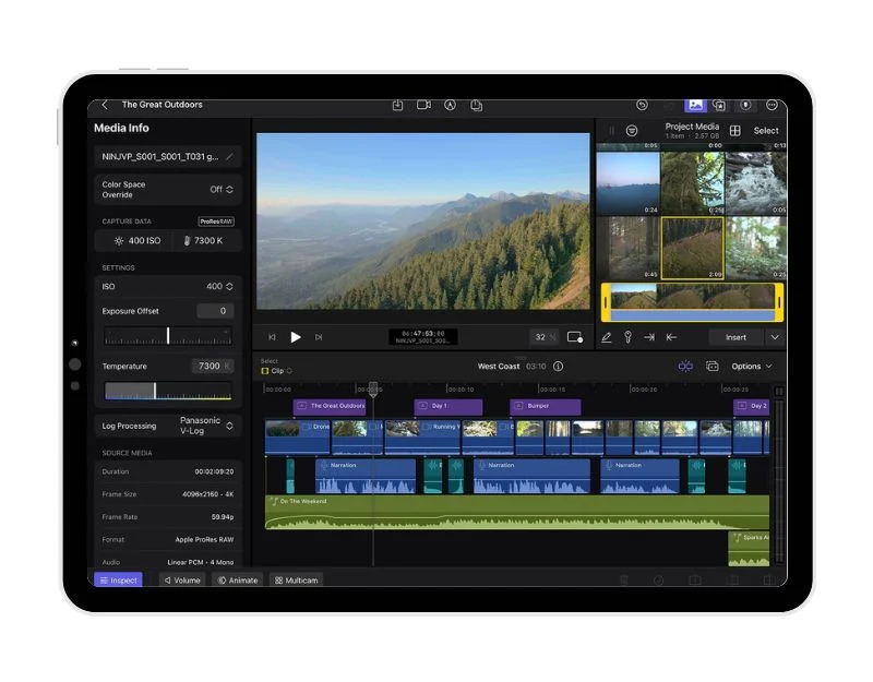 final cut pro on ipad