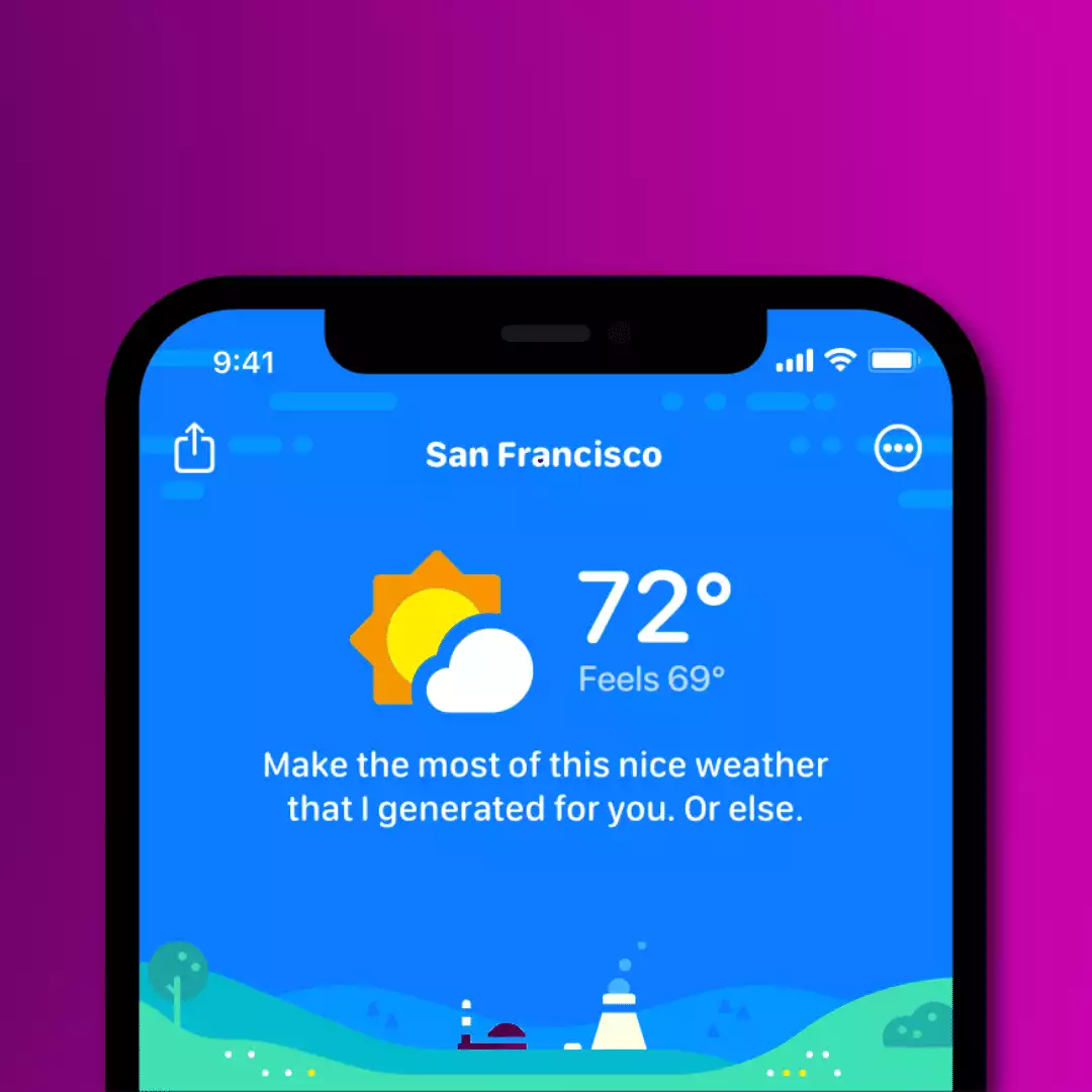 aplikasi cuaca terbaik untuk android dan ios 6 Carrot weather