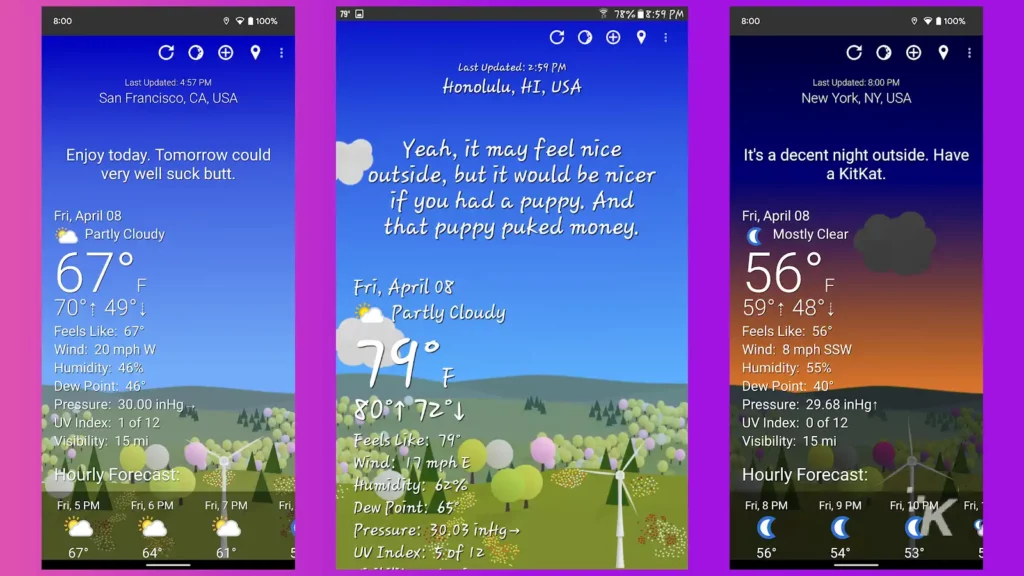 aplikasi cuaca terbaik untuk android dan ios 13 What the forecast screenshot