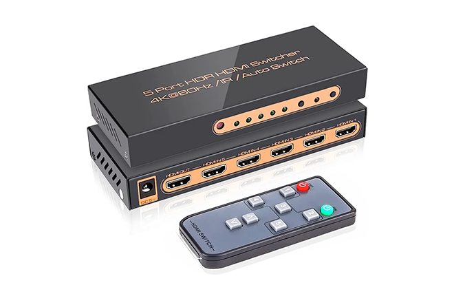 Sakelar HDMI 4K ROOFULL 5-Port