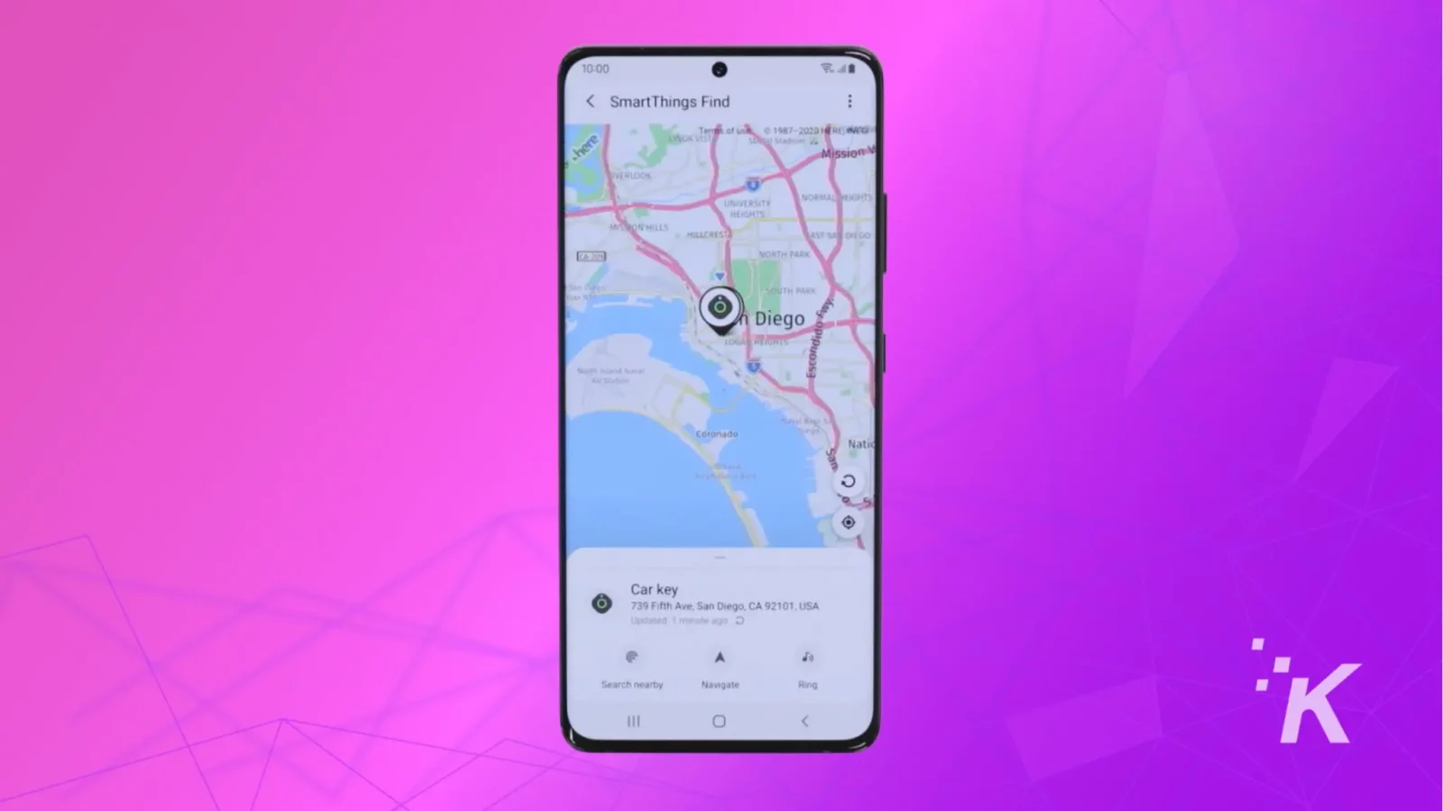 Les smarttags Samsung peuvent-ils fonctionner sans Internet ni Wi-Fi ? 6 Samsung phone showing gps location on screen