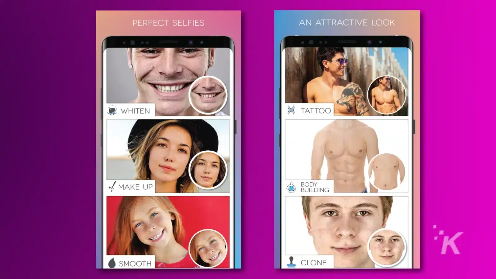 完璧な自撮りとライブストリームを実現する 5 つのベストビューティーフィルターアプリ 13 Screenshots of the fotogenic beauty filter app
