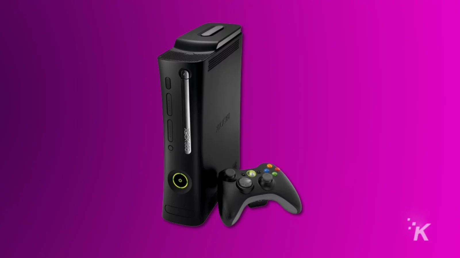quanto vale una xbox 360? 7 Xbox 360 elite console and controller on a purple background