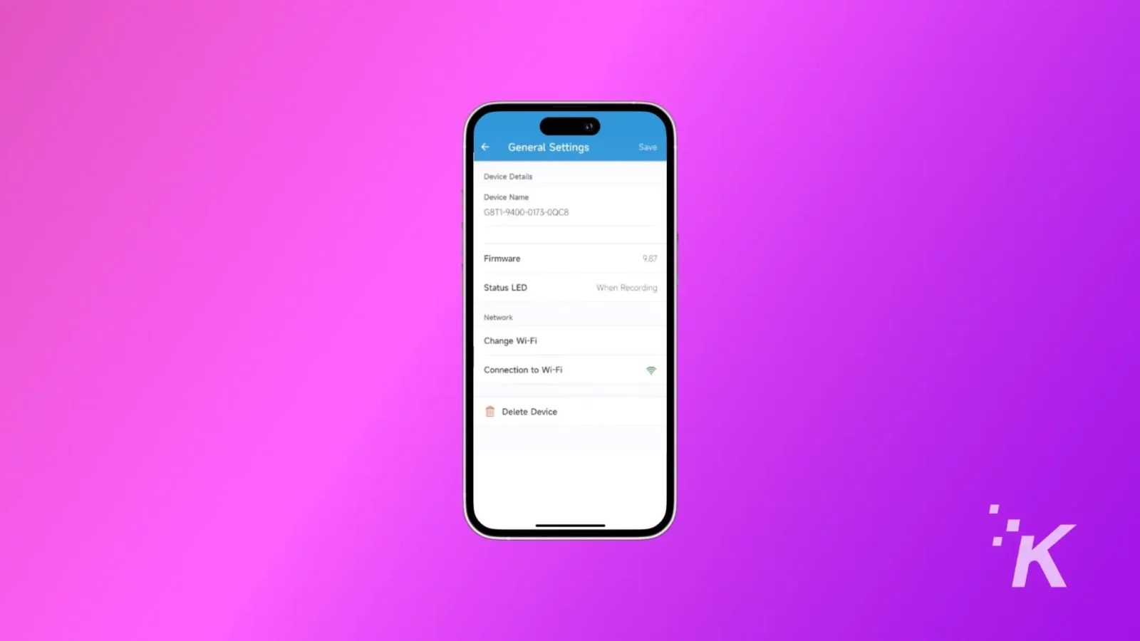 masalah wi-fi kamera berkedip - perbaikan cepat Blink app interface showing wi-fi signal strength