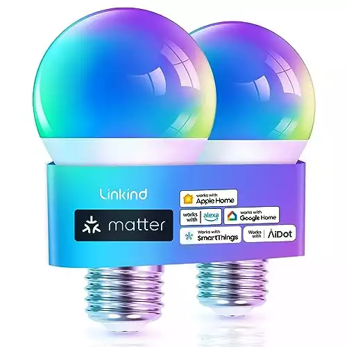 aidot linkind 和 orein 物质兼容的智能灯泡带来光明的未来 Linkind matter a19 smart light bulbs