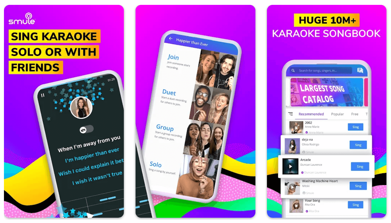 Aplicación Karaoke Smule