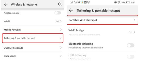 Un hotspot portable