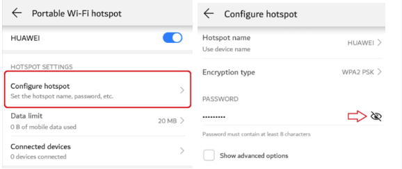 Configurer le point d'accès