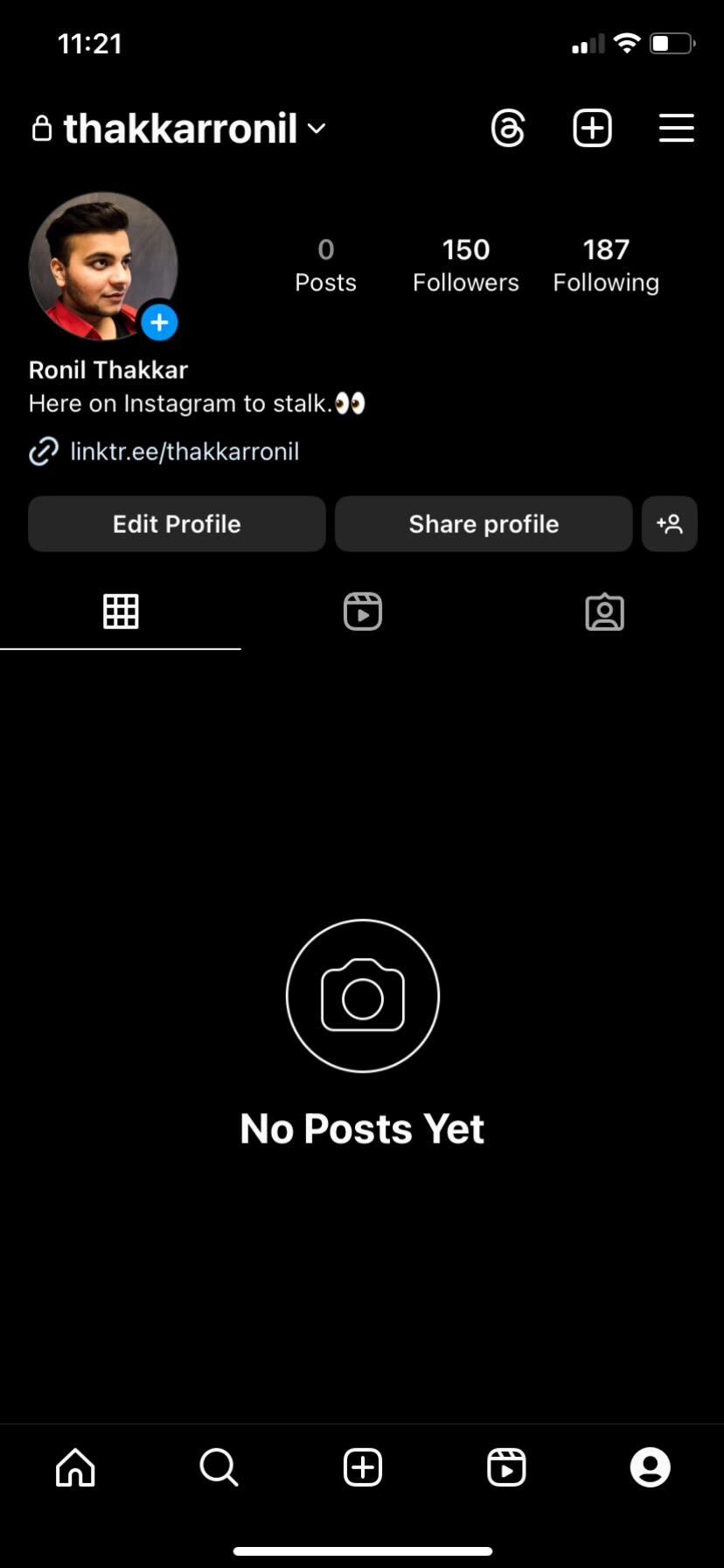 Profil na Instagramie