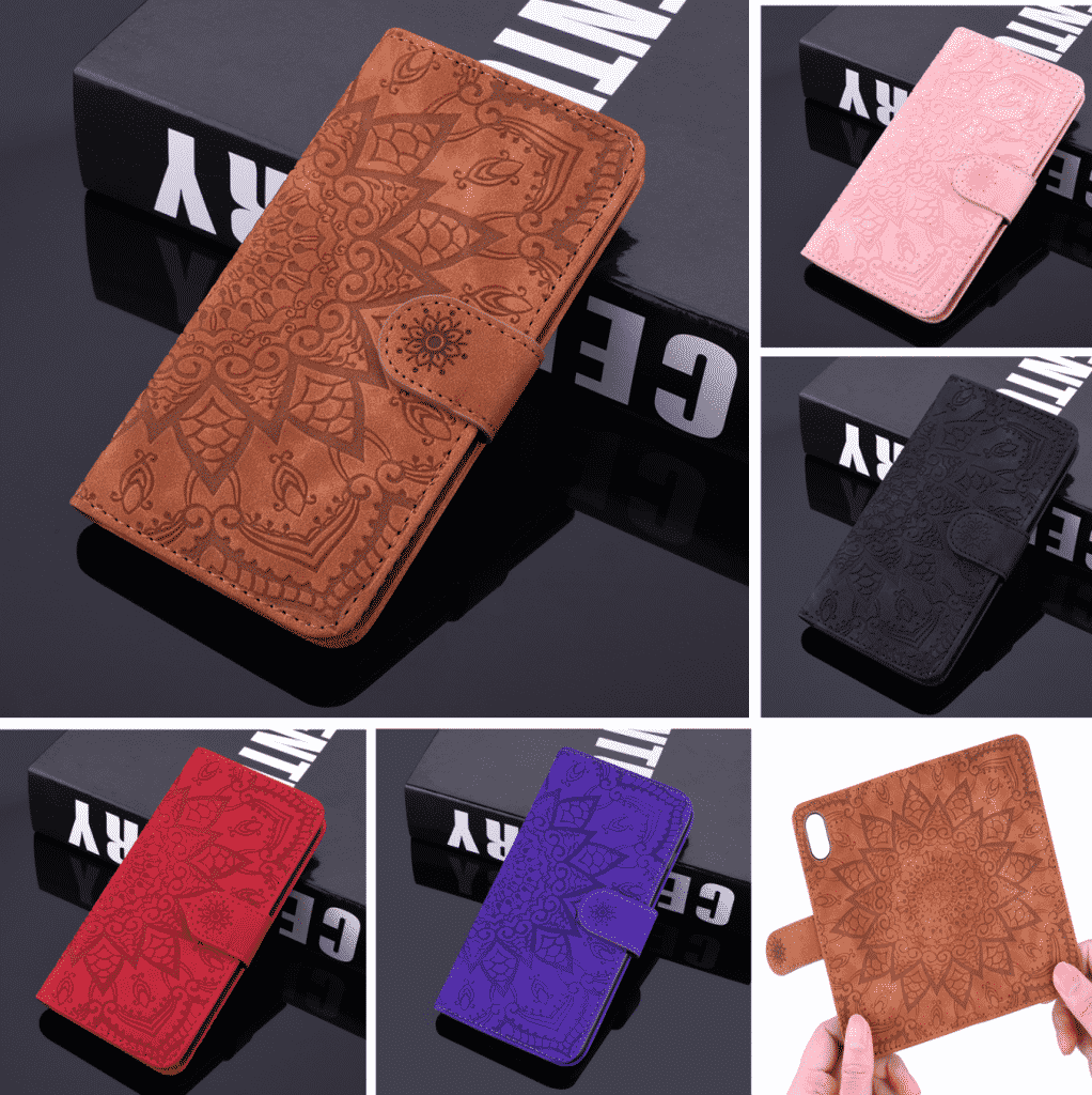 iPhone 11 皮革 Coque 钱包式保护壳