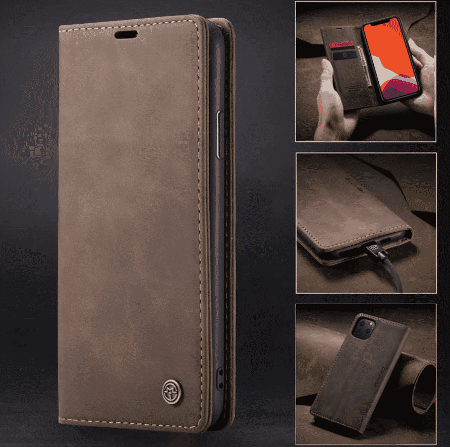 Funda de cuero para iPhone 11