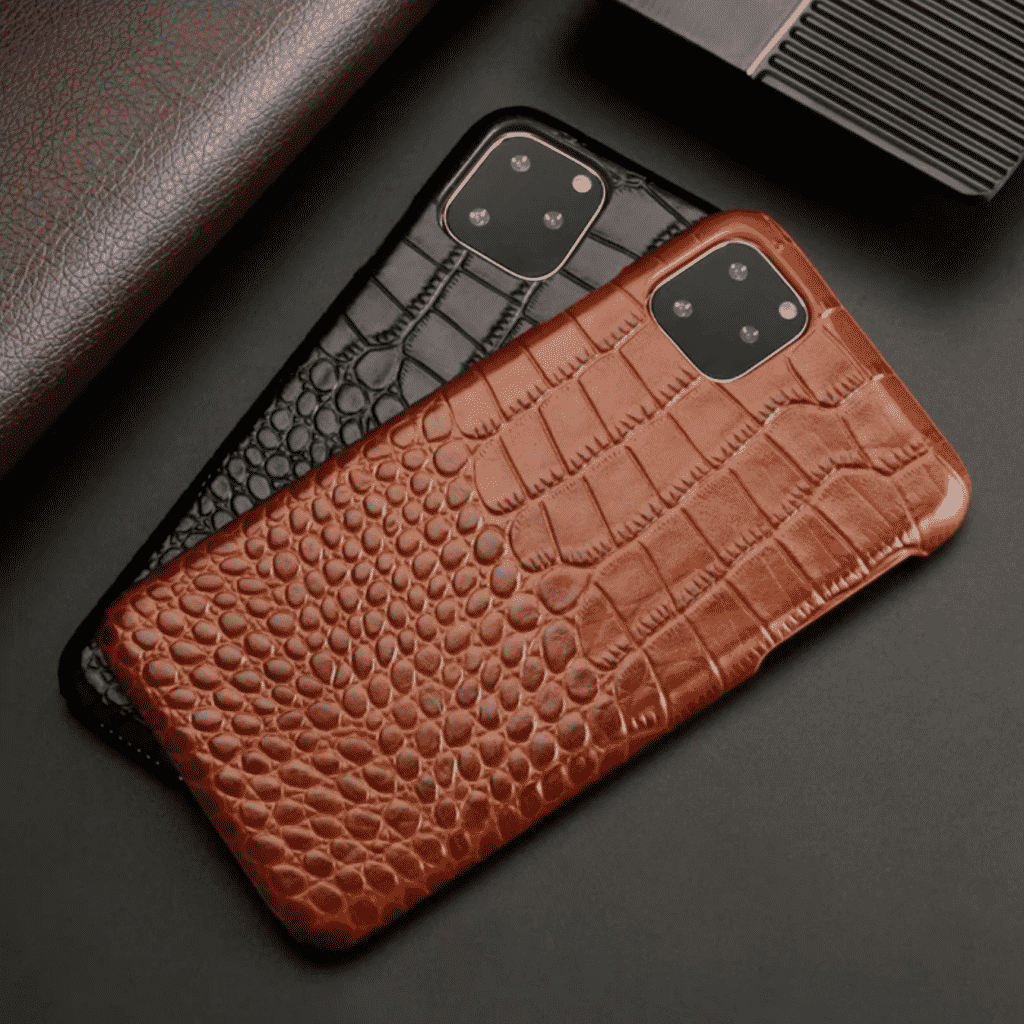 Funda de piel de cocodrilo para iPhone 11