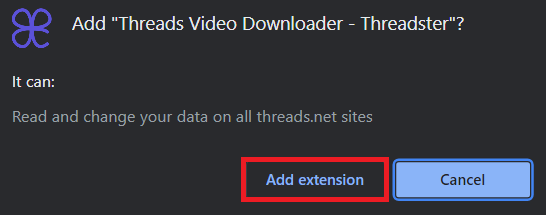 add extension