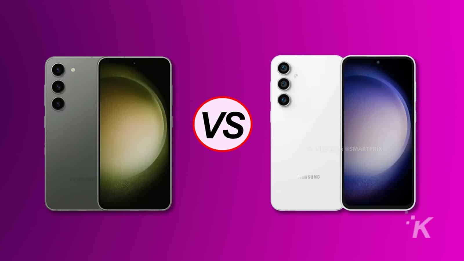 Samsung S23 kontra S23 fe