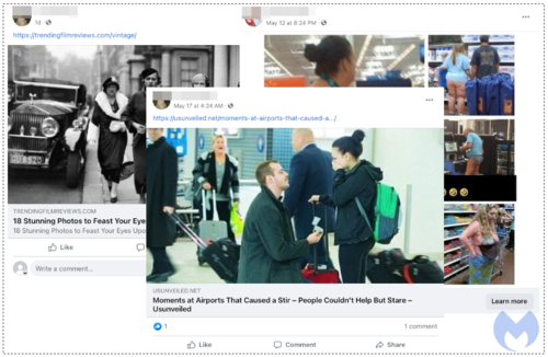 Contoh penipuan clickbait Facebook
