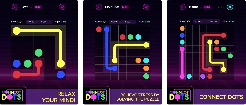 connect-dots-dots game on ipad