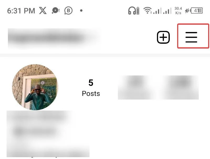 instagram account settings