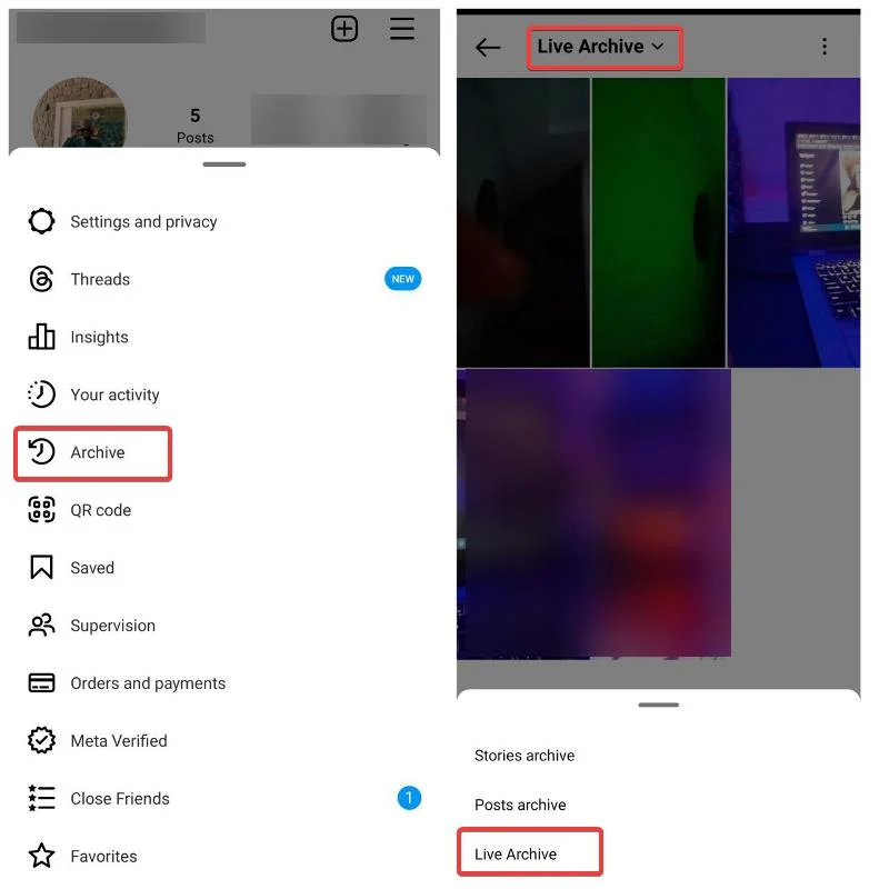instagram live archive