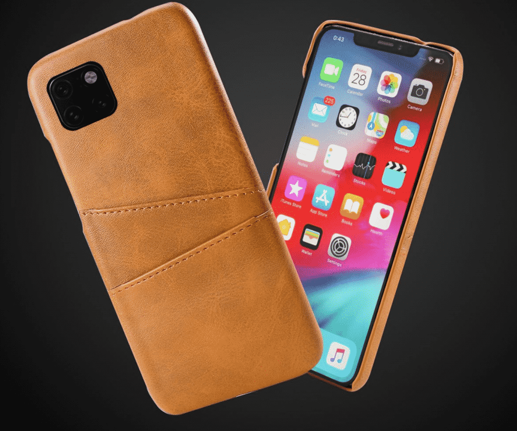Torubia iPhone 11 Pro 手机壳,采用复古小牛皮粒面 PU 皮革
