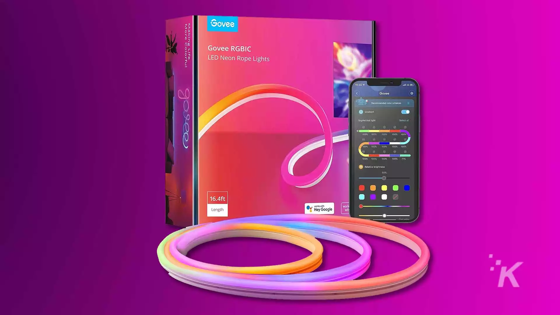 economisiți 32% reducere la luminile de frânghie neon rgbic de 16 picioare ale lui Govee, acum 68 USD Govee's 16ft rgbic neon rope lights