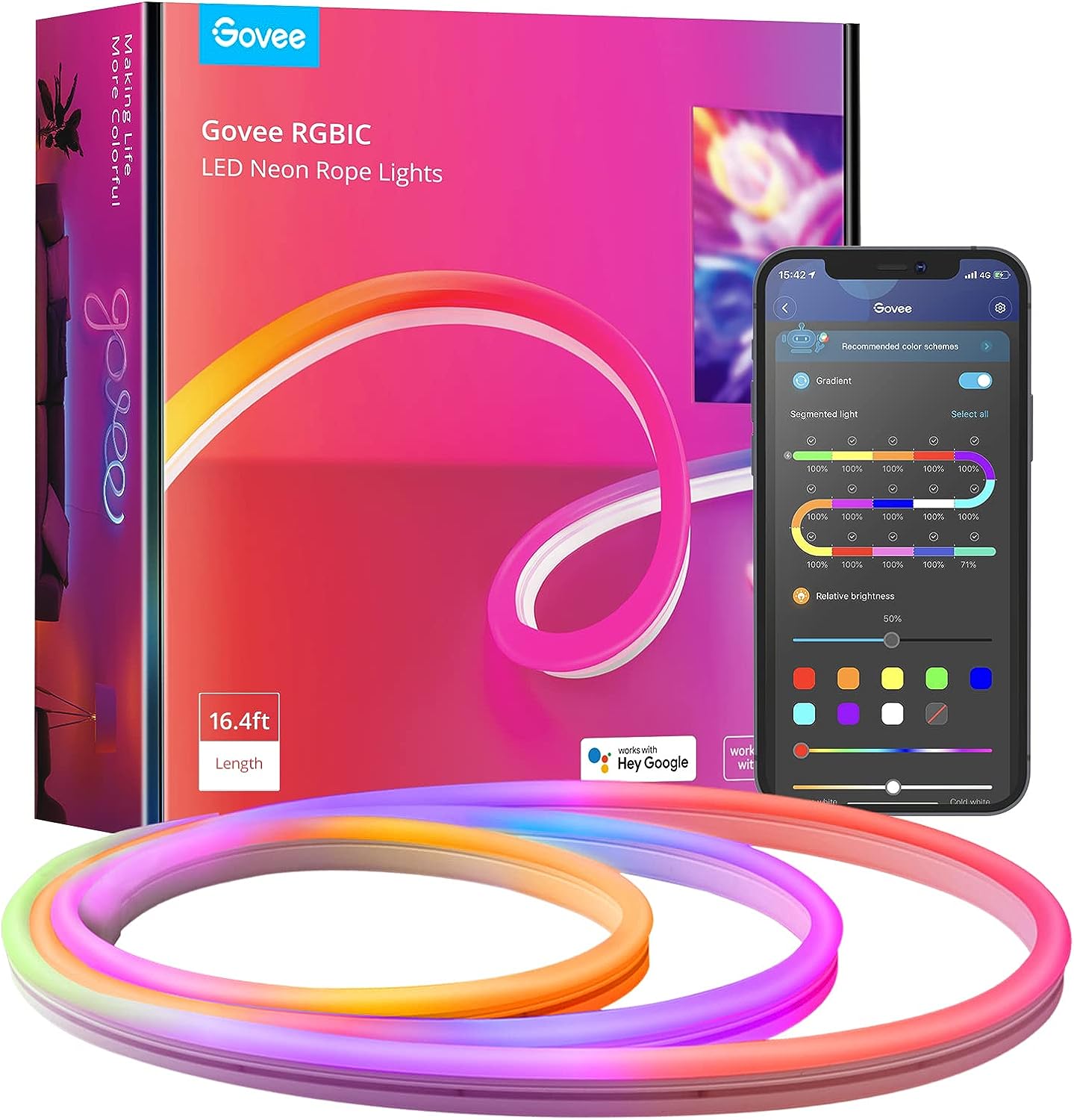 economisiți 32% reducere la luminile de frânghie neon rgbic de 16 picioare ale lui Govee, acum 68 USD Govee's 16ft rgbic neon rope lights