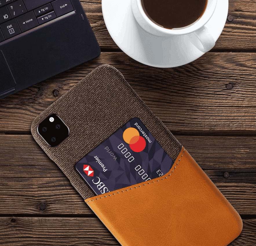 เคสใส่บัตรหนังกันกระแทกสำหรับ iPhone 11 Pro