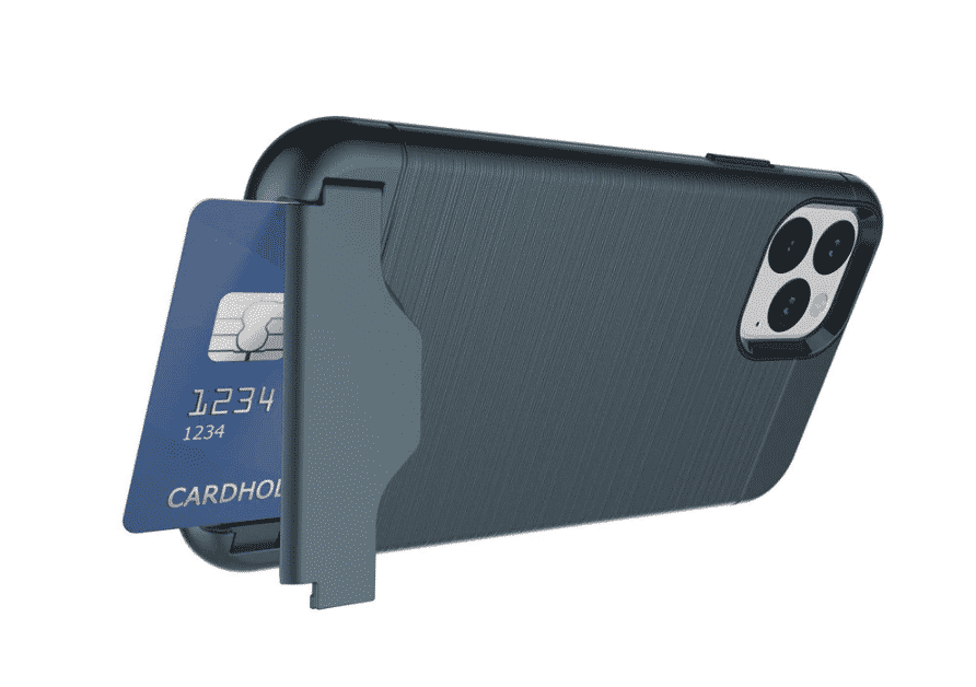 حافظة حامل بطاقة مدرعة مصقولة لهاتف iPhone 11 Pro