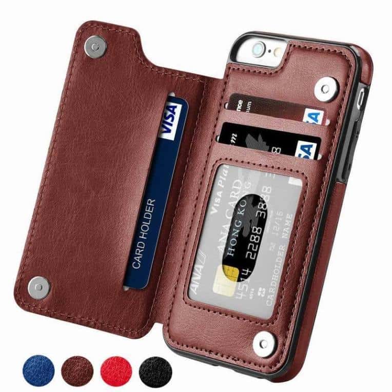 Custodia a portafoglio in pelle PU per iPhone 11, iPhone 11 Pro e iPhone 11 Pro Max