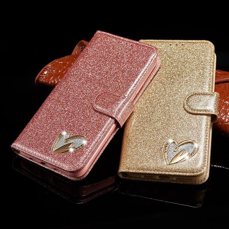 Bling Glitter Leather Case สำหรับเด็กผู้หญิงสำหรับ iPhone 11, iPhone 11 Pro และ iPhone 11 Pro Max