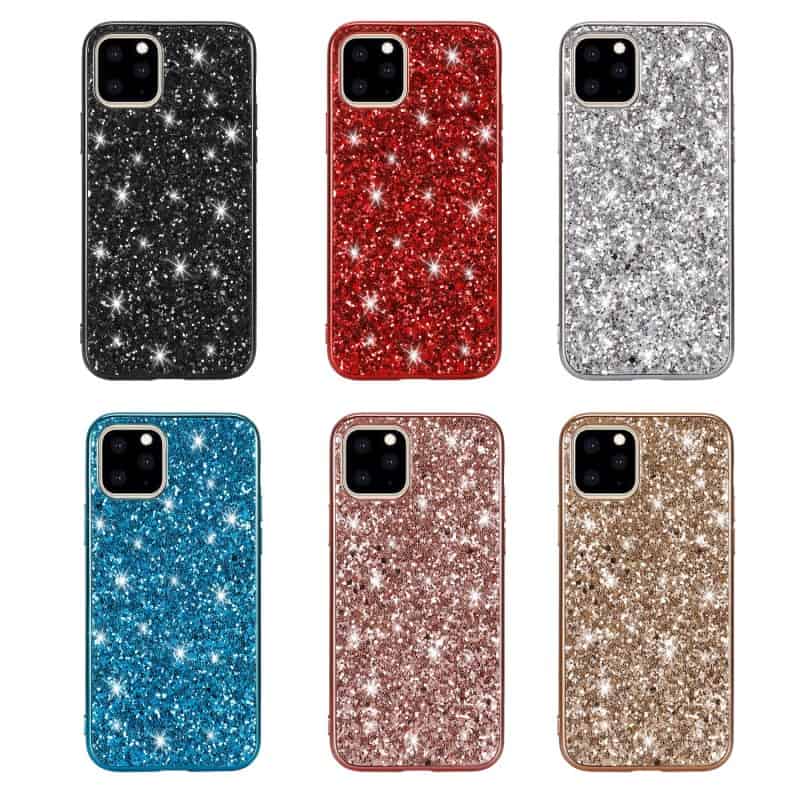 iPhone 11, iPhone 11 Pro ve iPhone 11 Pro Max için Parlak Glitter Kız Çocuk Kılıfı