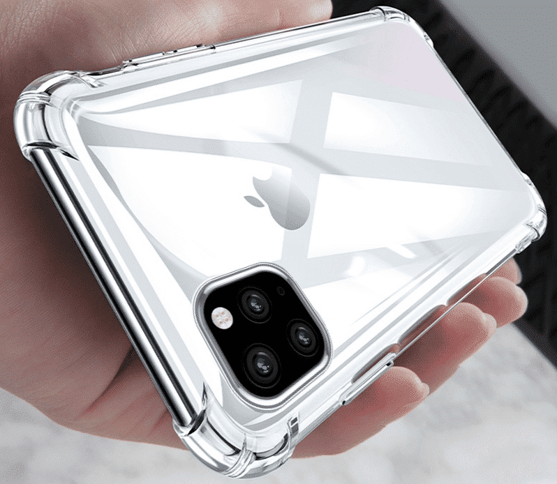 Husă din silicon transparent antișoc pentru iPhone 11, iPhone 11 Pro și iPhone 11 Pro Max