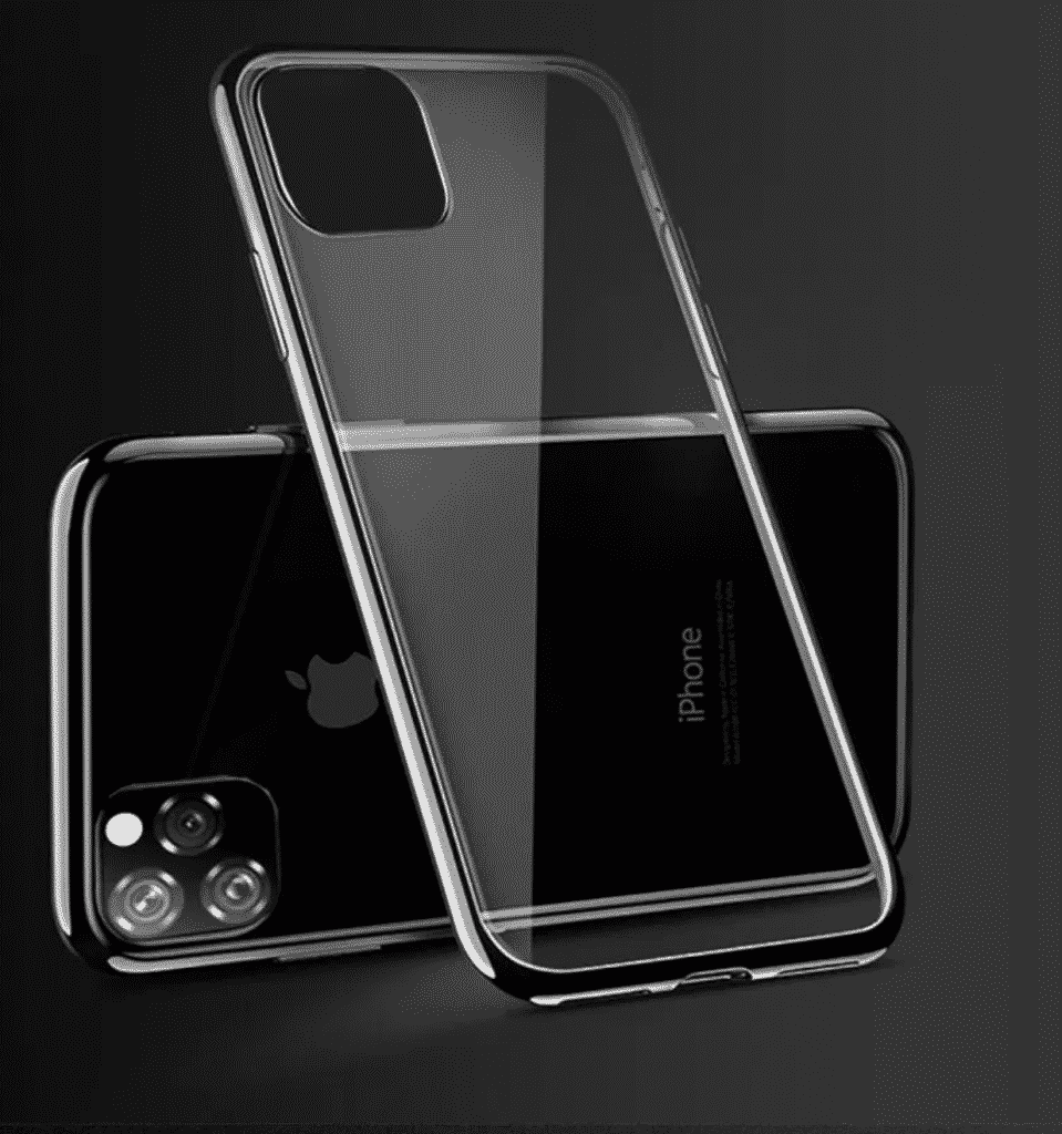 Capa transparente brilhante para iPhone 11, iPhone 11 Pro e iPhone 11 Pro Max